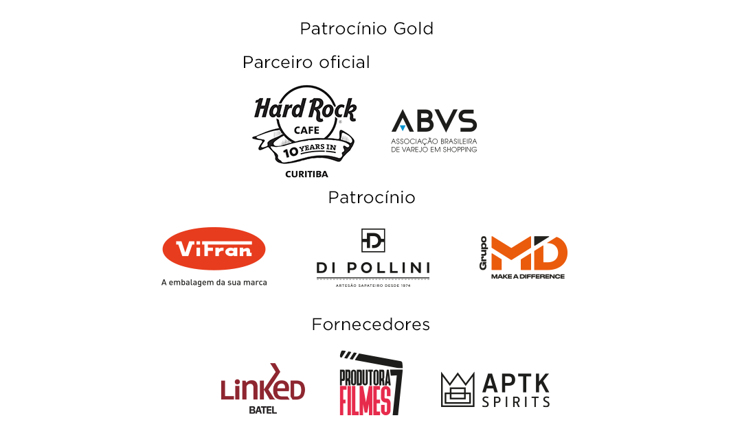 Logos dos patrocinadores