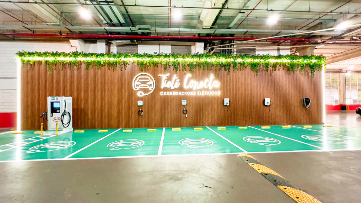 Tietê Plaza reforça compromisso sustentável e inaugura o “Tietê Conecta”, novo espaço para recarga de veículos elétricos