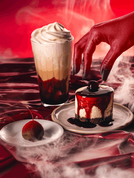 Café Cultura apresenta o “Halloween Enfeitiçado”, com a irresistível cereja amarena como destaque da temporada