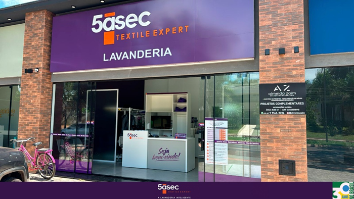 5àsec alcança 600 unidades no Brasil e consolida liderança global no setor de lavanderias